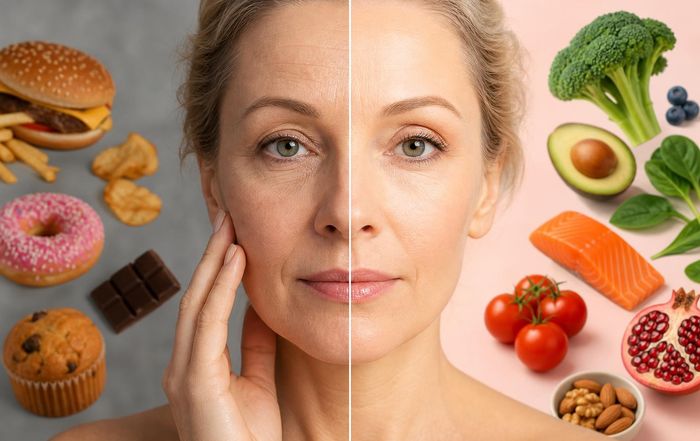 Article Image for The Connection Between Diet and Skin Aging